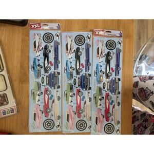 Stickopotamus XXL Scrapbooking Vintage Cars Stickers Craft Lot Classic 50s